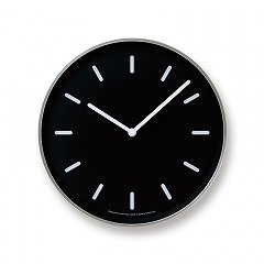 【Lemnos】CASA 掛け時計 MONO Clock(ブラック)・LC10-20BBK