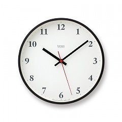 【Lemnos】CASA 電波掛け時計 Plywood clock(ブラウン)・LC10-21WBW