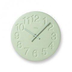 【Lemnos】CASA 掛け時計 珪藻土の時計(グリーン)・LC11-08GN