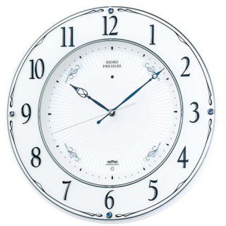 【SEIKO】掛け時計 スタンダード(白パール塗装 光沢仕上げ)・LS230W