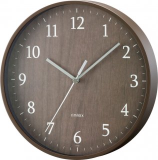 【rimlex】掛け時計 インテリアクロック フォレストランド(ブラウン)・W-545-BR