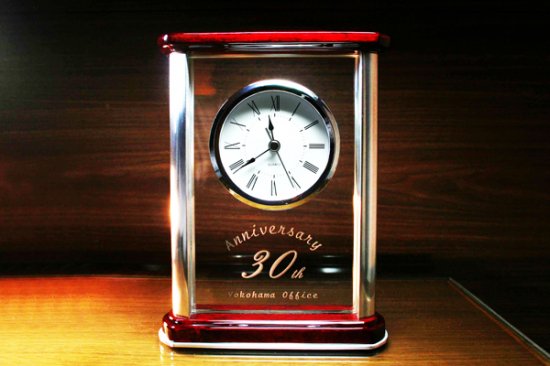 【GLASS CLOCK】置き時計 ガラス時計(ガラス製)・YOB031 - 置き時計・掛け時計（クロック）専門店｜時のしらべ
