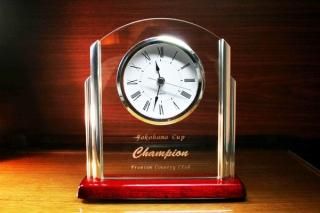 ガラス製　置き時計　glass works 楽天市場】高級ガラス時計 GLASS WORKS NARUMIダイヤモンド