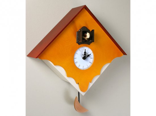 【ピロンディーニ（Pirondini）】鳩時計 CUCU' CHALET(イエロー)・PR-103YE -  置き時計・掛け時計（クロック）専門店｜時のしらべ