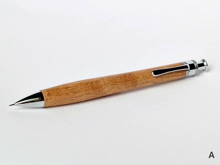 工房楔楢の木虎杢0.5mmシャープペンシル今日限定値下げ定価以下 - 筆記具