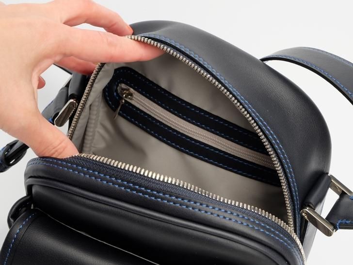 ル・ボナー｜オブレ デンマークカーフ ネイビー - 神戸派商店