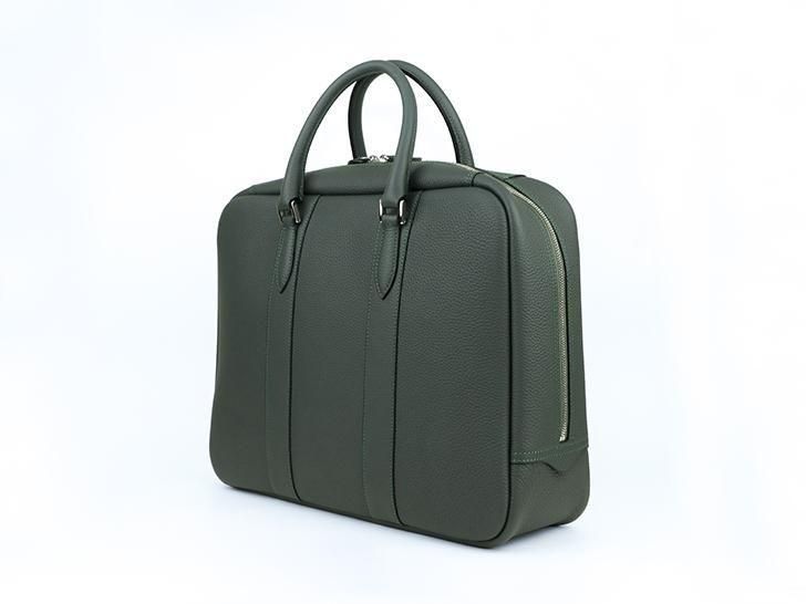 SALE★新品未使用★ ルボナー 天ファスナーブリーフケース グリーン アップするのを怠っていました🙇天ファスナーブリーフ - ル・ボナー