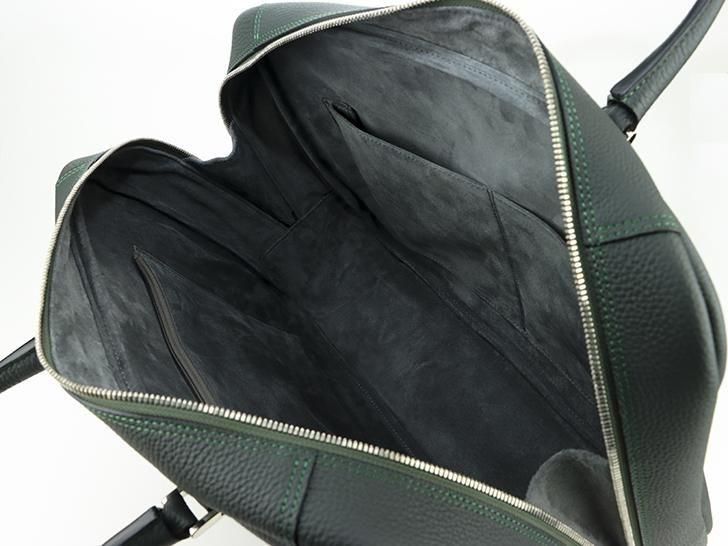 SALE★新品未使用★ ルボナー 天ファスナーブリーフケース グリーン アップするのを怠っていました🙇天ファスナーブリーフ - ル・ボナー