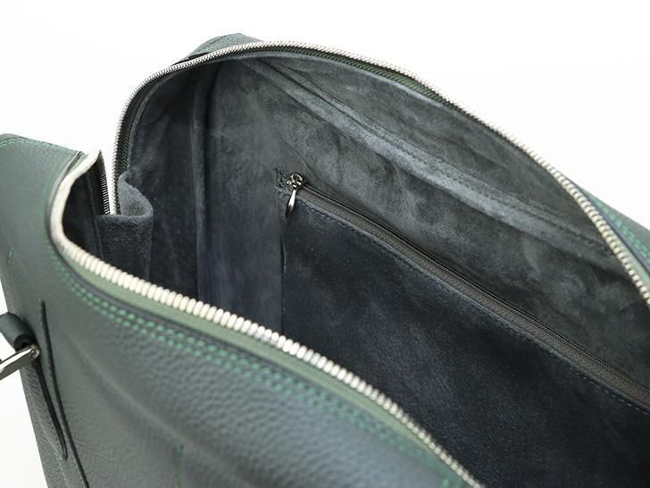 ル・ボナー｜コンフェ・ヴ（ブリーフケース）ダークグリーン - 神戸派商店