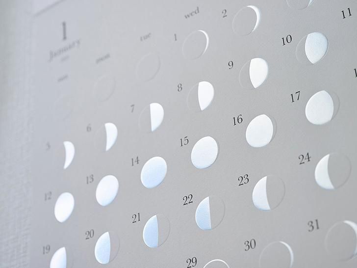 月の満ち欠けカレンダー ミチル oboro 2026 - 神戸派商店