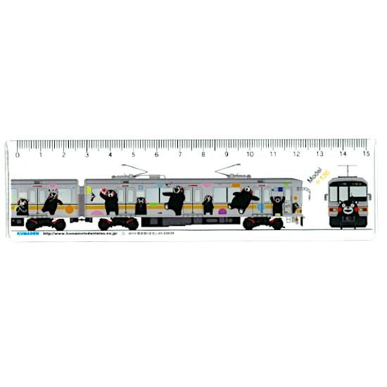 熊電オリジナル定規 01形くまモンのラッピング電車3号 135 熊電オリジナル定規 01形くまモンのラッピング電車3号 135