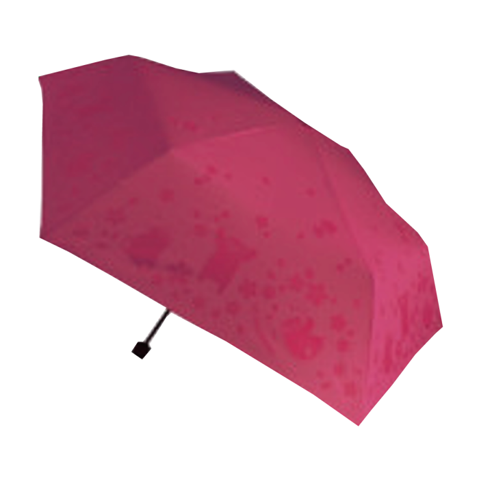 浮き出る折りたたみ傘（赤）　くまモンバージョン