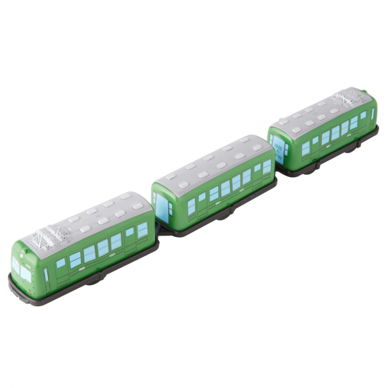 東京急行電鉄5000形(初代)ブリキ製 ゼンマイ動力電車(3両編成) 東京急行電鉄5000形(初代)ブリキ製 ゼンマイ動力電車(3両編成)