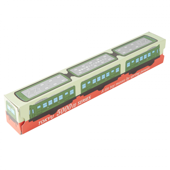 東京急行電鉄5000形(初代)ブリキ製 ゼンマイ動力電車(3両編成) 東京急行電鉄5000形(初代)ブリキ製 ゼンマイ動力電車(3両編成)
