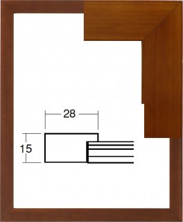 5674 デッサン額 ブラウン／桜 インチ 木製 ２５５Ｘ２０３mm - 丸昇