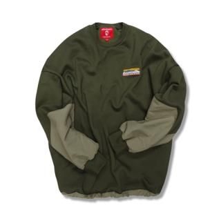 afterbase [A.F.BASE] 󥸥ʥ󥯥롼 CHANGE NYLON CREW SWEAT