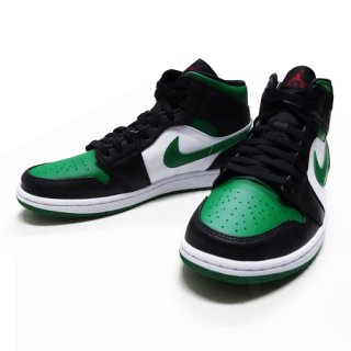 NIKE AIR JORDAN 1 MID (BLACK/PINK GREEN-WHITE-GYM RED)