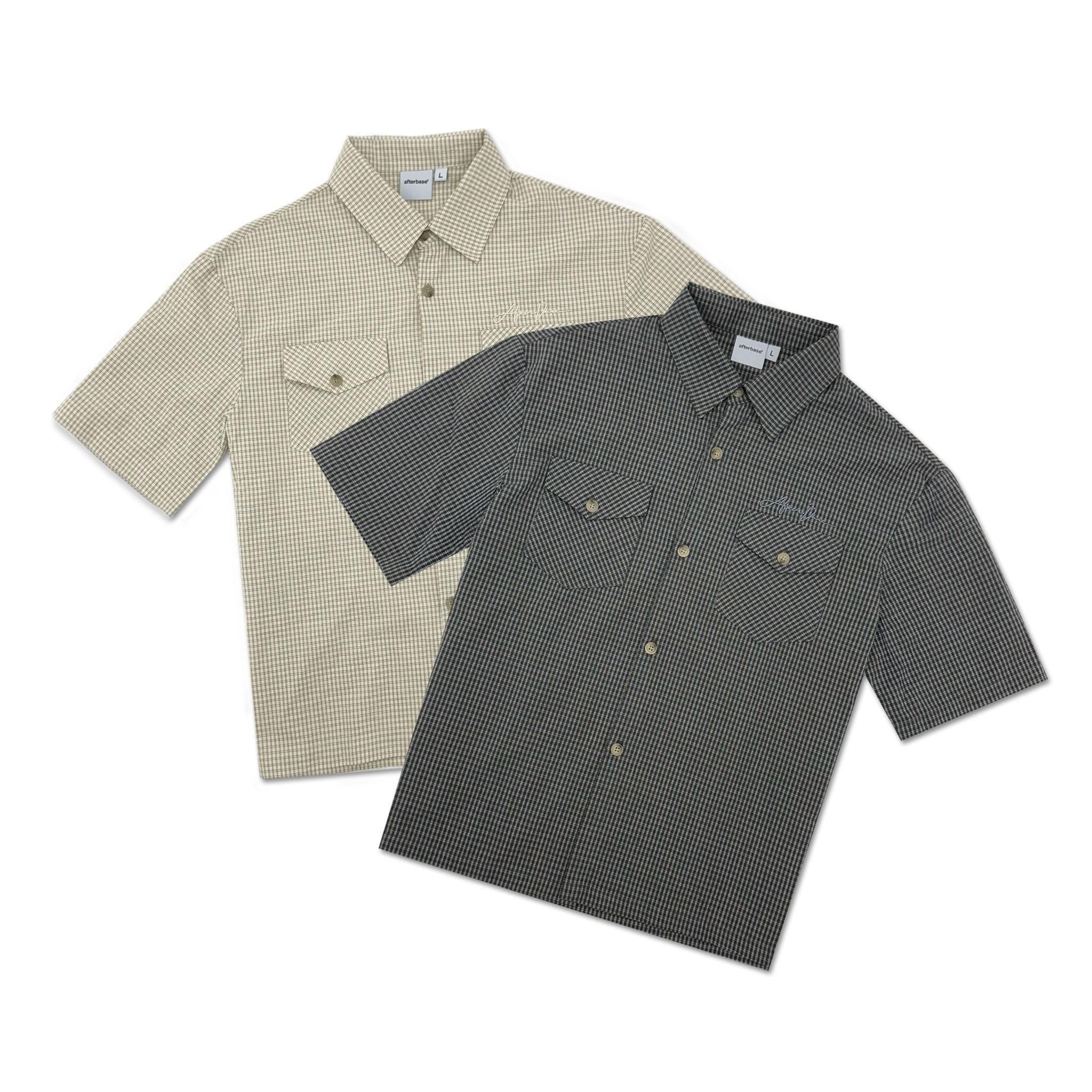 <img class='new_mark_img1' src='https://img.shop-pro.jp/img/new/icons5.gif' style='border:none;display:inline;margin:0px;padding:0px;width:auto;' />afterbase® AUTOGRAPH CHECK S/S SHIRT