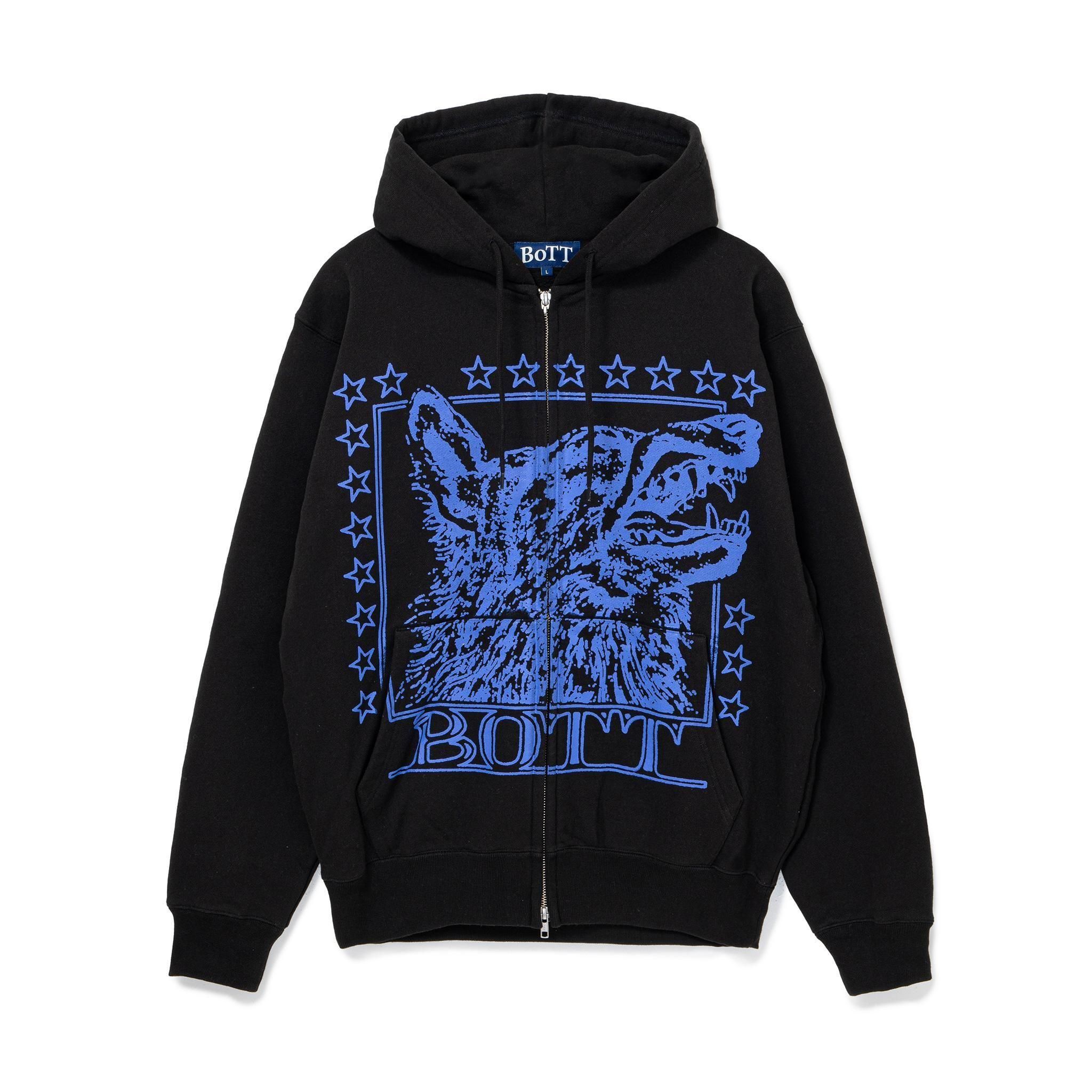 <img class='new_mark_img1' src='https://img.shop-pro.jp/img/new/icons5.gif' style='border:none;display:inline;margin:0px;padding:0px;width:auto;' />BoTT Wolf Zip Hoodie