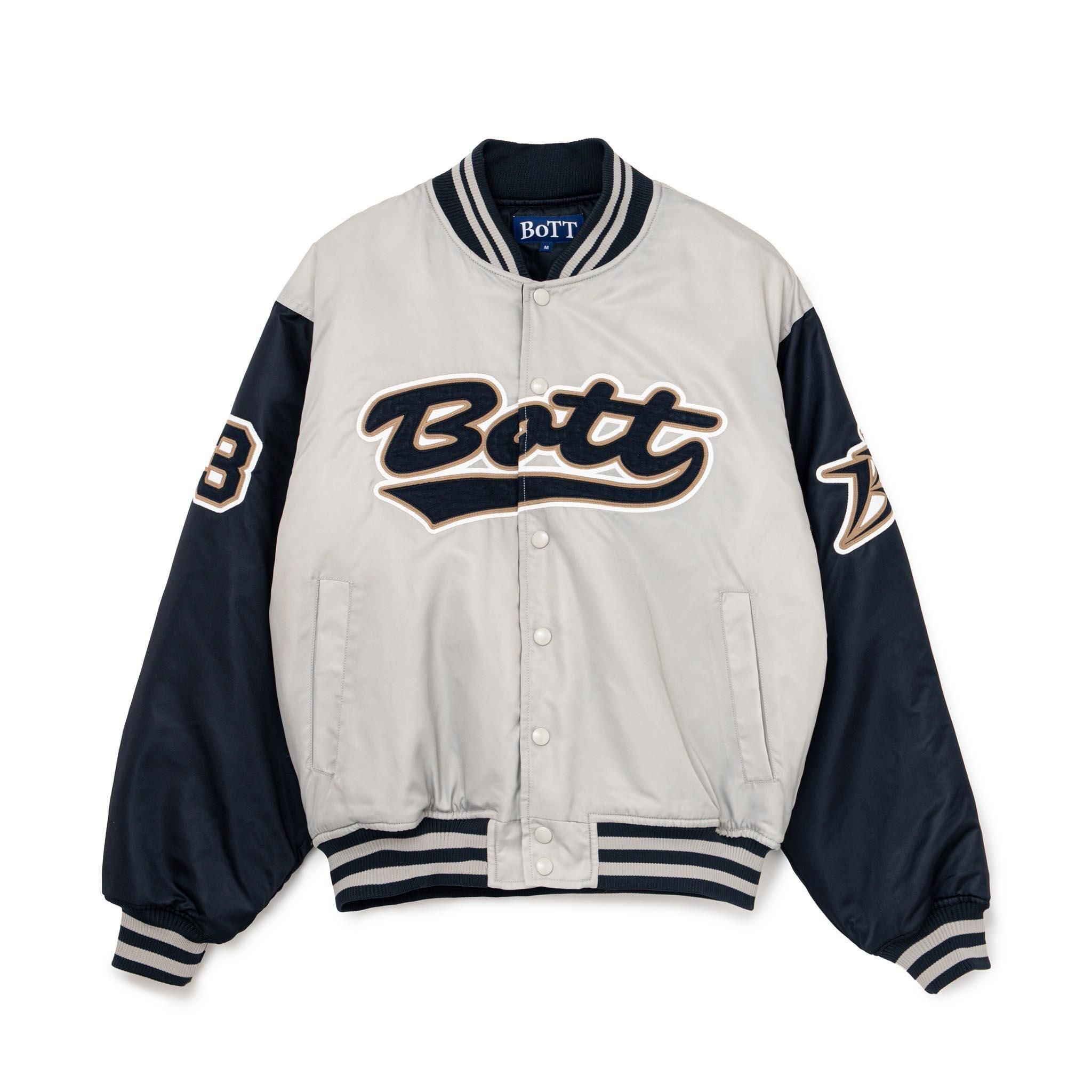 <img class='new_mark_img1' src='https://img.shop-pro.jp/img/new/icons5.gif' style='border:none;display:inline;margin:0px;padding:0px;width:auto;' />BoTT Nylon Varsity Jacket