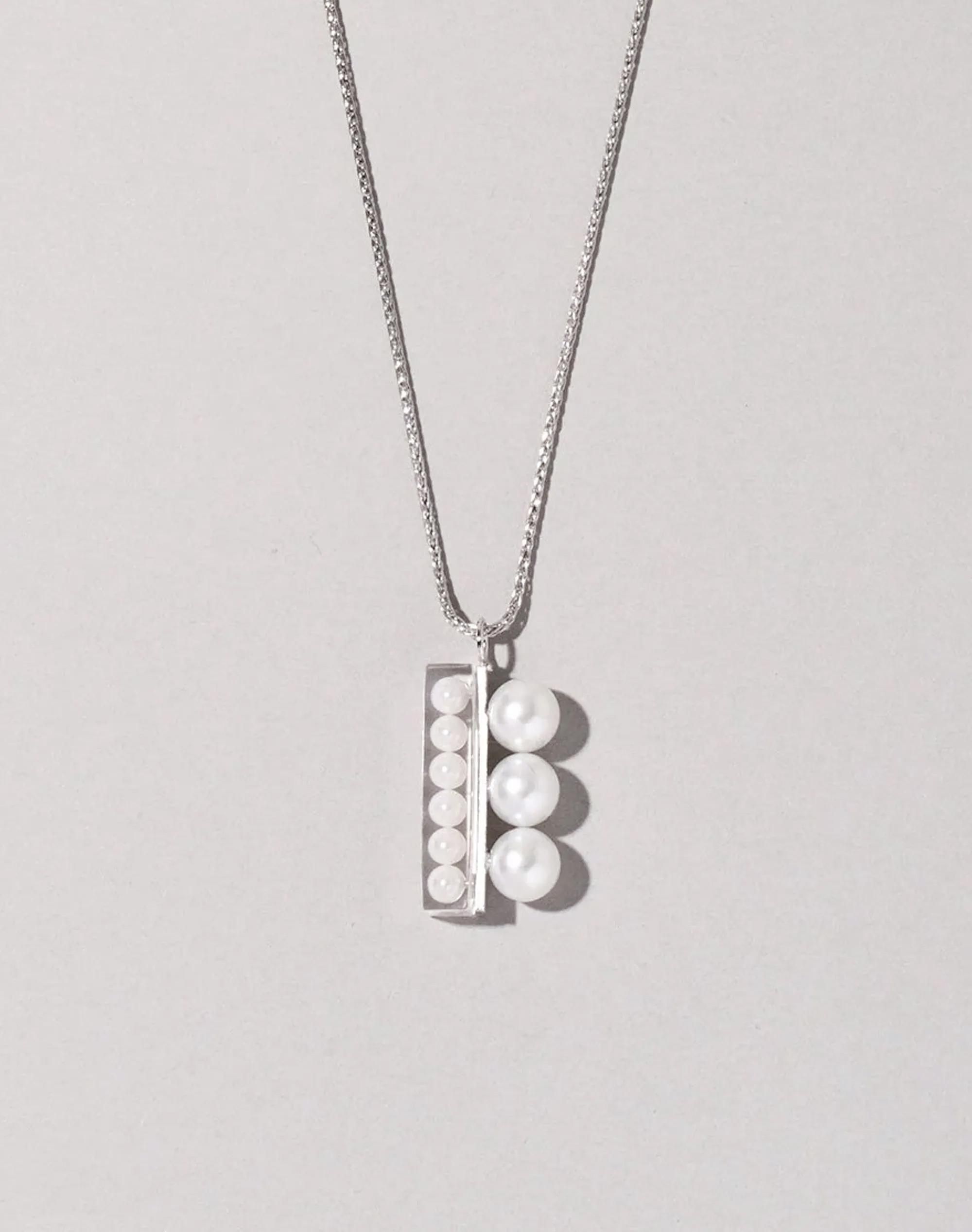 Essence Silver Plus Necklace 3 _ white