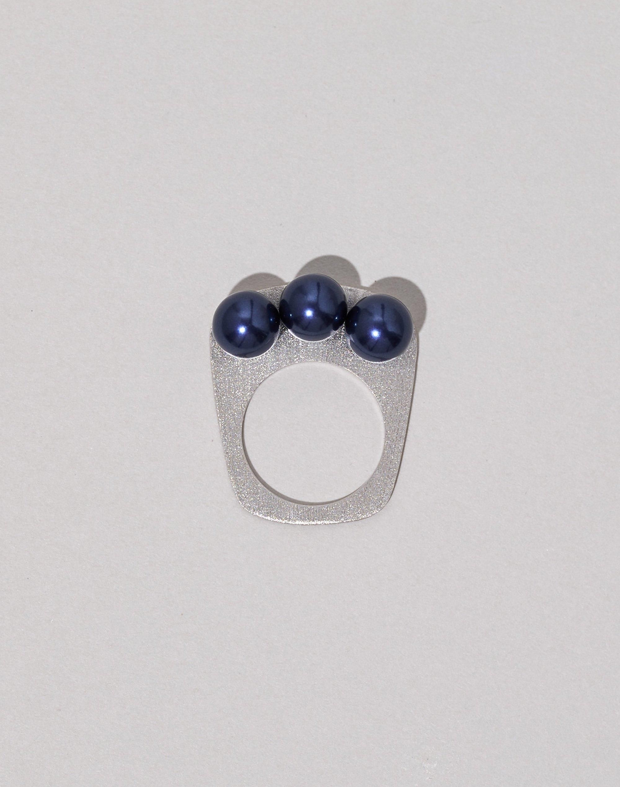 Essence Silver Ring 8 _ navy - JUTIQU | ジュティク ONLINE SHOP