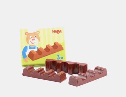 チョコバー（３本）　HABA（ドイツ）　木のおもちゃ　ままごと用食材 - 木のおもちゃ　Ｂｒｏｏｋ(ぶるっく)