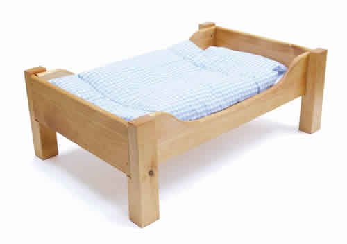 人形用木製ベッド44cm×31cm×23cm