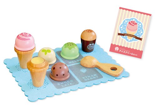 アイスクリームセット　WOODYPUDDY　木のおもちゃ - 木のおもちゃ　Ｂｒｏｏｋ(ぶるっく)