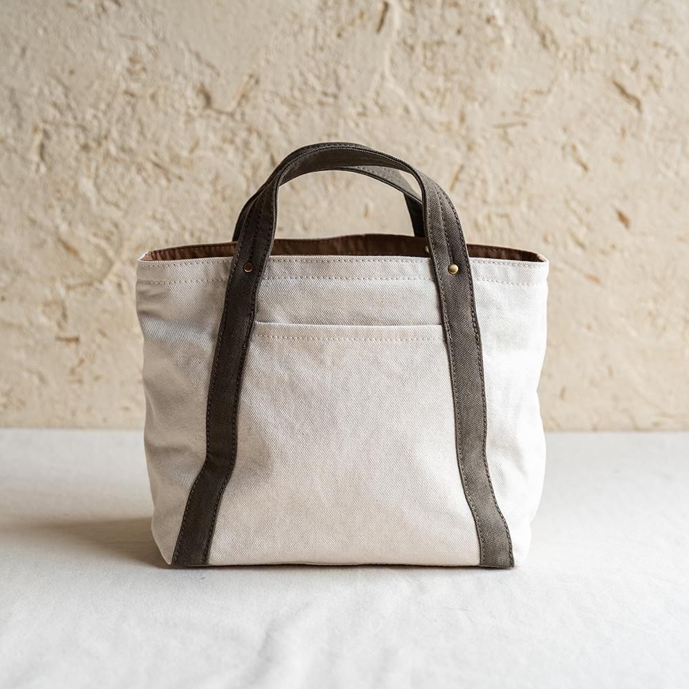 MINI CUSTOM BAG - ivory  oldkhaki - 