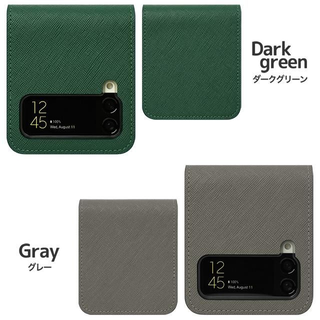 サフィアーノレザー Galaxy Z Flip 5G専用ケース - スマホカバー