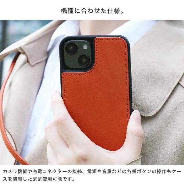 ストラップ付きショルダーケース栃木レザー - スマホカバーの通販