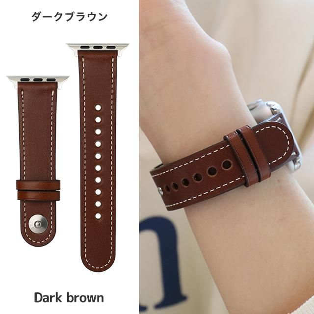 【未使用】COACH Apple Watch 交換バンド レザー ブラウン COACH コーチ アップルウォッチ バンド レディース ベルト