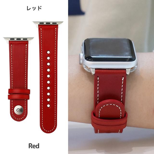 栃木レザー Apple Watch専用交換バンド（ボタンタイプ