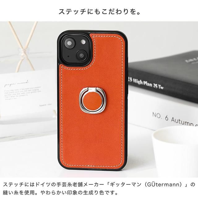 栃木レザースマホリング付きハードケース - スマホカバーの通販