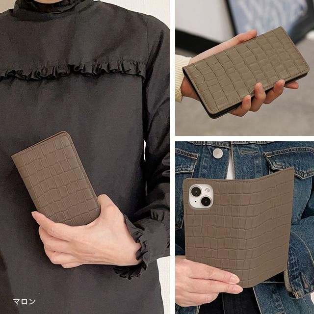 フルグレインレザー・クロコダイル (フリップケース)iPhone フルグレインレザー・クロコダイル (フリップケース)iPhone