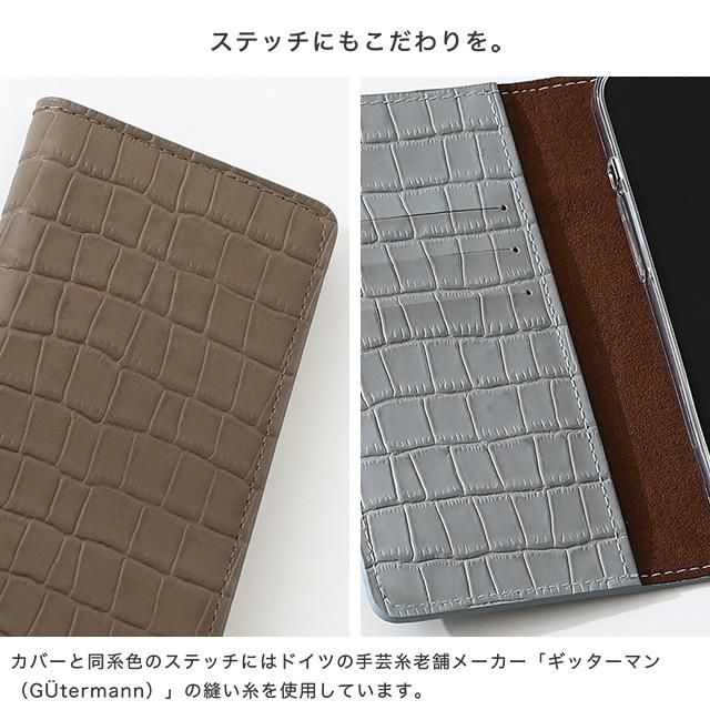 フルグレインレザー・クロコダイル （フリップケース）GALAXY