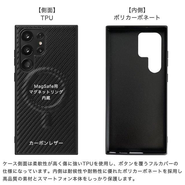 MagSafe対応!カーボンレザーのGalaxy専用ハードケース MagSafe対応!カーボンレザーのGalaxy専用ハードケース