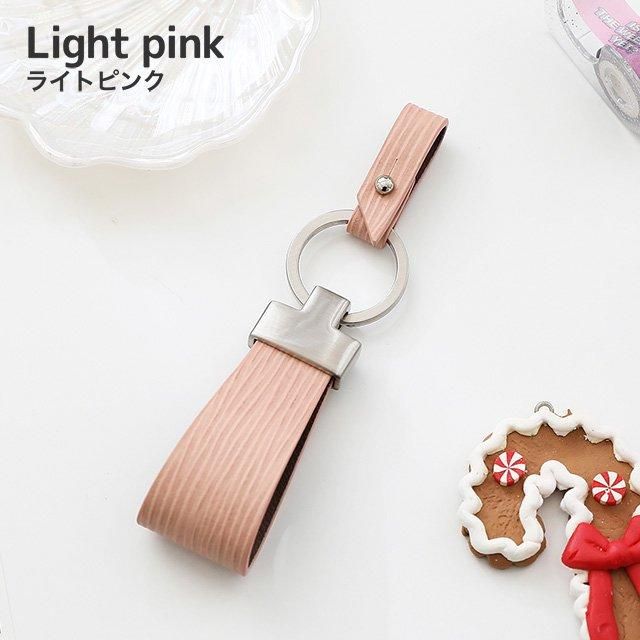 エンボスレザー（波模様）キーリング - スマホケース・革小物