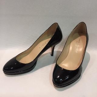CORSO ROME 9<br>コルソローマノーヴェ<br>エナメルパンプス(7.5cmヒール)ブラック