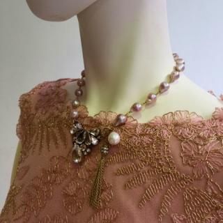 Ailes D'or<br>エールドール<br>エンジェル<br>ビジュー&パールネックレス<br>