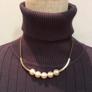 Ailes D'or<br>エールドール<br>パールチョーカー<br>ブラウン&ゴールド<br>