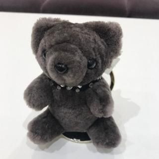 Plapie<br>プラピエ<br>ムートンベアチャーム<br>チャコールグレー<br>