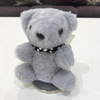 Plapie<br>プラピエ<br>ムートンベアチャーム<br>ライトグレー<br>