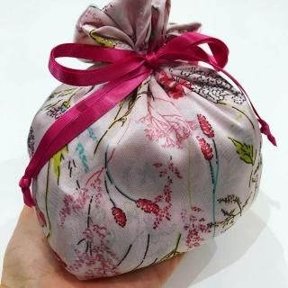 プレゼントにも♪<br>携帯パジャマ<br>ボタニカル柄<br>ピンク
