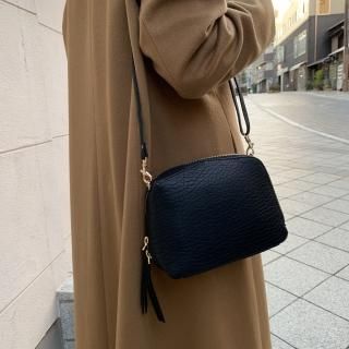VASH<br>バッシュ<br> ブラッククラッチ&ハンドバッグ【IZAR】