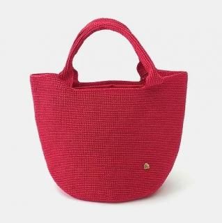 MAISON KEYS<br>メゾンキーズ<br>クロシェ編みバッグ<br>KOON Basic<br>レッド M