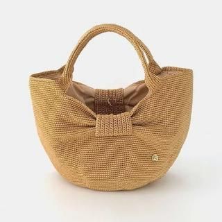 MAISON KEYS<br>メゾンキーズ<br>クロシェ編みバッグ<br>MUNN リボンバッグ<br>ゴールドS