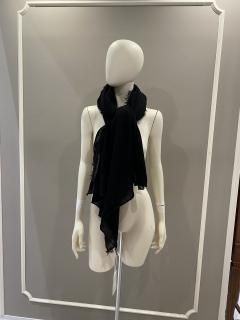 CroceCross<br>クローチェクロス<br>【育てるカシミア】ストール<br>ブラック