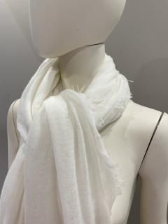 CroceCross<br>クローチェクロス<br>【育てるカシミア】ストール<br>オフホワイト